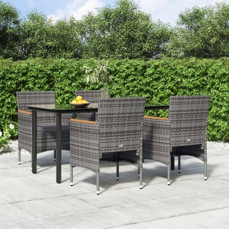 vidaXL Patio Dining Set Outdoor Dining Set Table and Chair Set for Garden