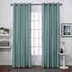 preview thumbnail 36 of 43, ATI Home Chatra Faux Silk Grommet Top Curtain Panel Pair