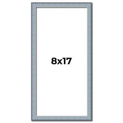 8x17 Frame Rustic Sky Blue Solid Wood Picture Frame | 0.75 Inch