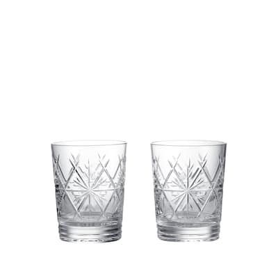 Waterford Winter Wonders Double Old Fashioned, Snowflakes, Set of 2