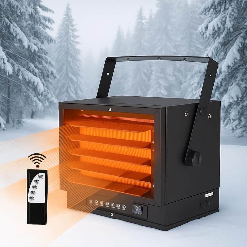Electric Garage Heater, with Remote, Overheat Protection - 7000W