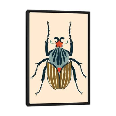 iCanvas "Beetle Bug I" by Victoria Barnes Framed Canvas Print