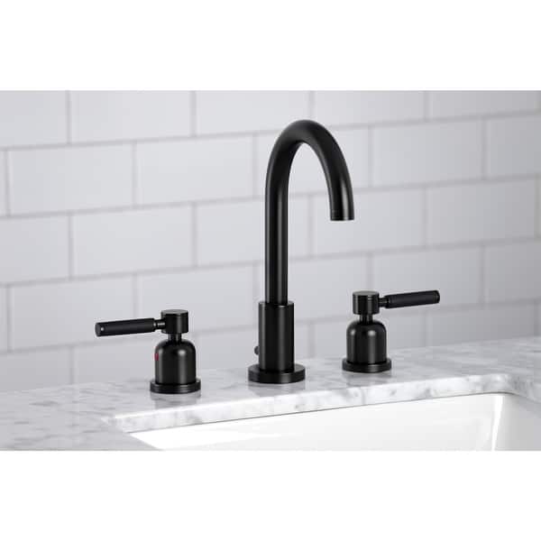 slide 2 of 37, Kaiser 8-in. Widespread Bathroom Faucet Matte Black