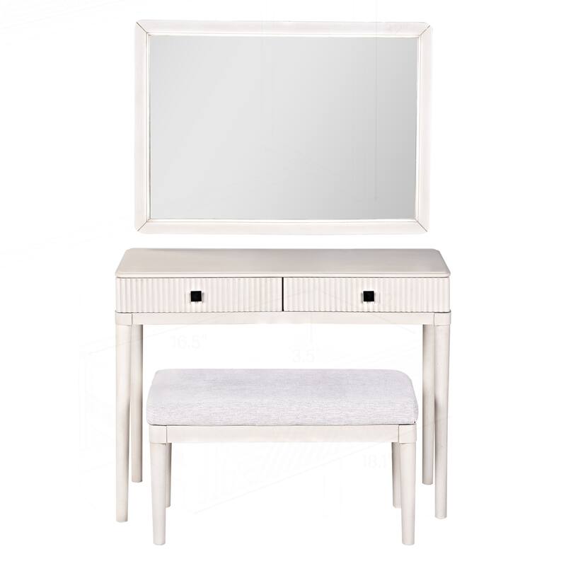 Versatile Vanity Desk with Stool and Ample Storage for Home Office and Makeup