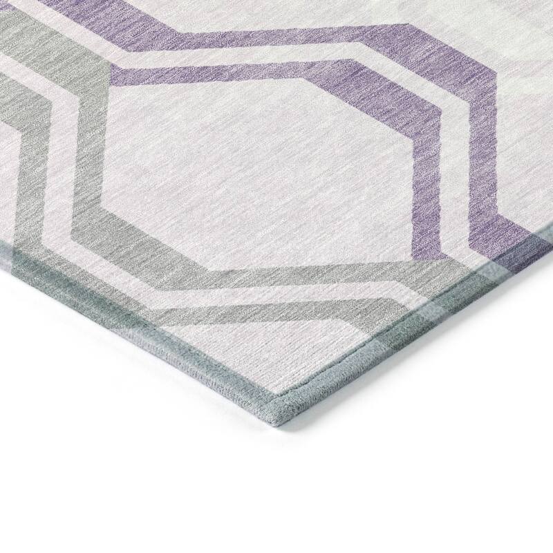 Machine Washable Indoor/ Outdoor Contemporary Dimensions Chantille Rug