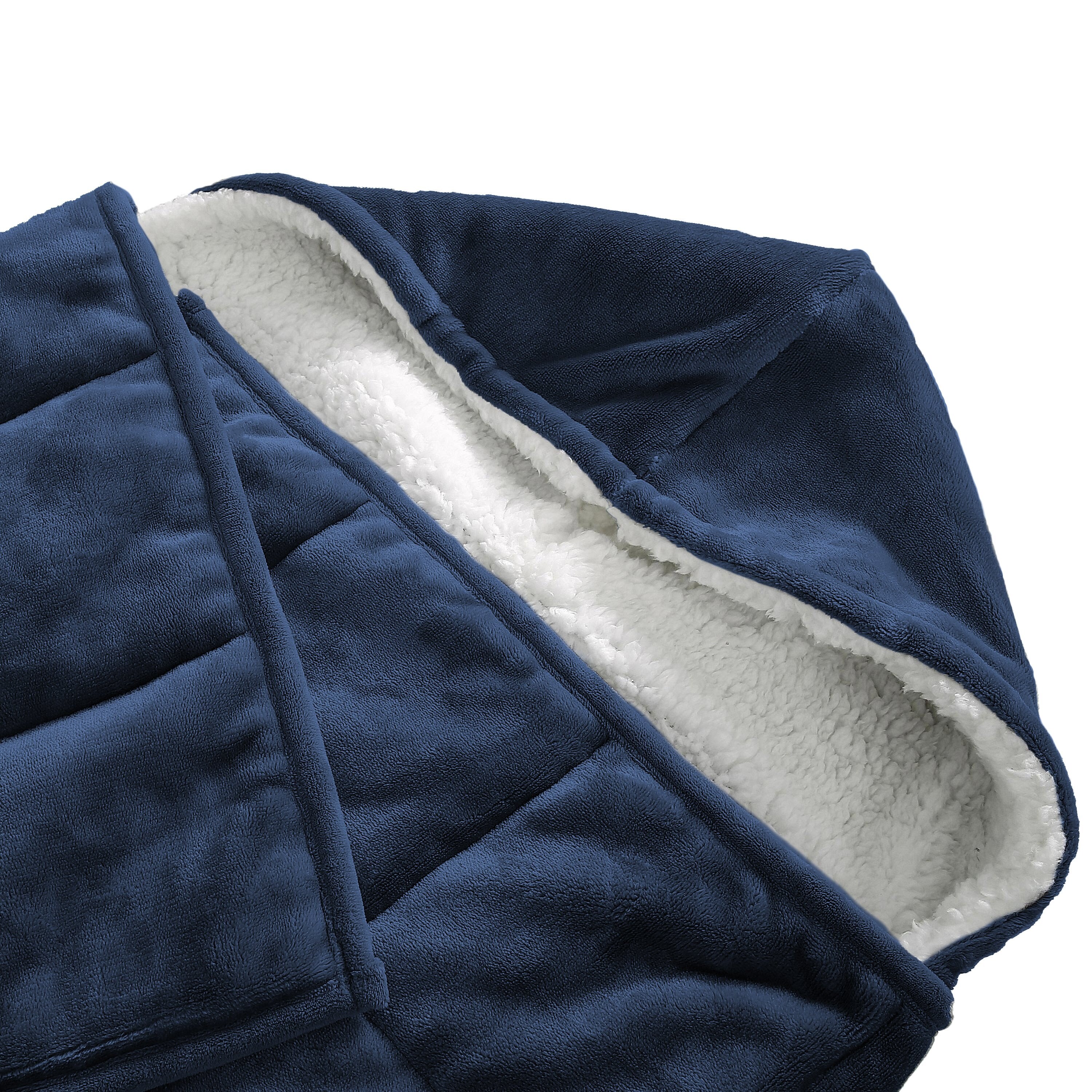 Hooded Weighted Throw Blanket 10 lb 50x60 inches Bed Bath Beyond 33514455