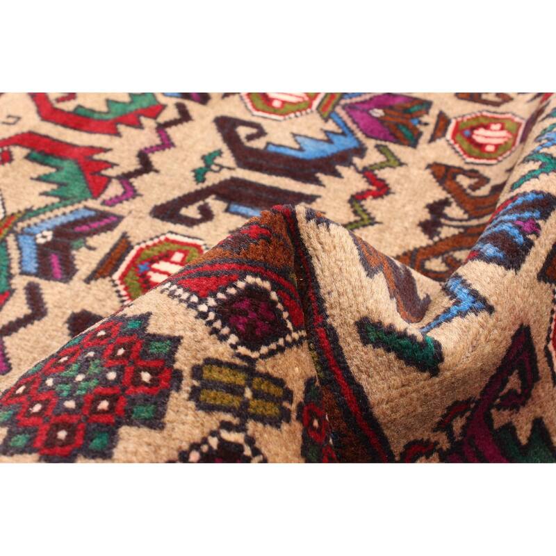 ECARPETGALLERY Hand-knotted Teimani Tan Wool Rug - 3'1 x 4'8