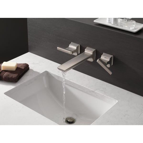 Shop Delta T3599lf Pivotal 1 2 Gpm Double Handle Wall Mounted