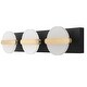 preview thumbnail 11 of 10, 3-Light Dimmable Modern Bathroom Mirror Vanity Light Sconce - 21.3"x3.7"x4.3"(LxWxH)