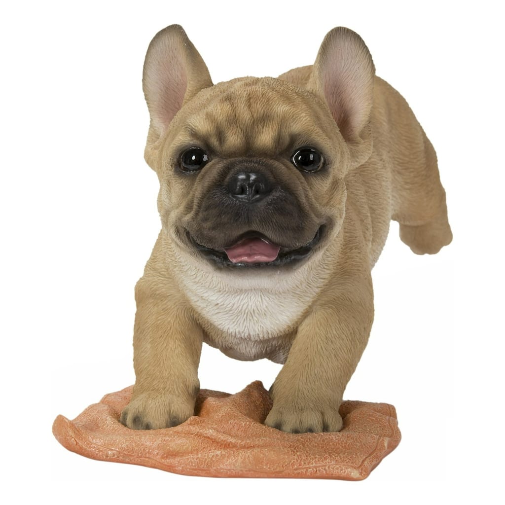 8.25" Mopping French Bulldog Outdoor Garden Statue