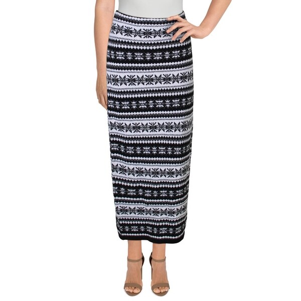 Lauren Ralph Lauren Womens Straight Skirt Wool Blend Pattern - Black Multi - Overstock - 32804359