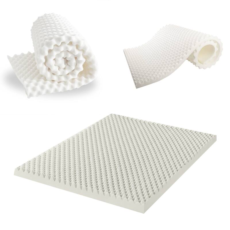 1inch High Density Convoluted Egg Shell Breathable Foam Topper