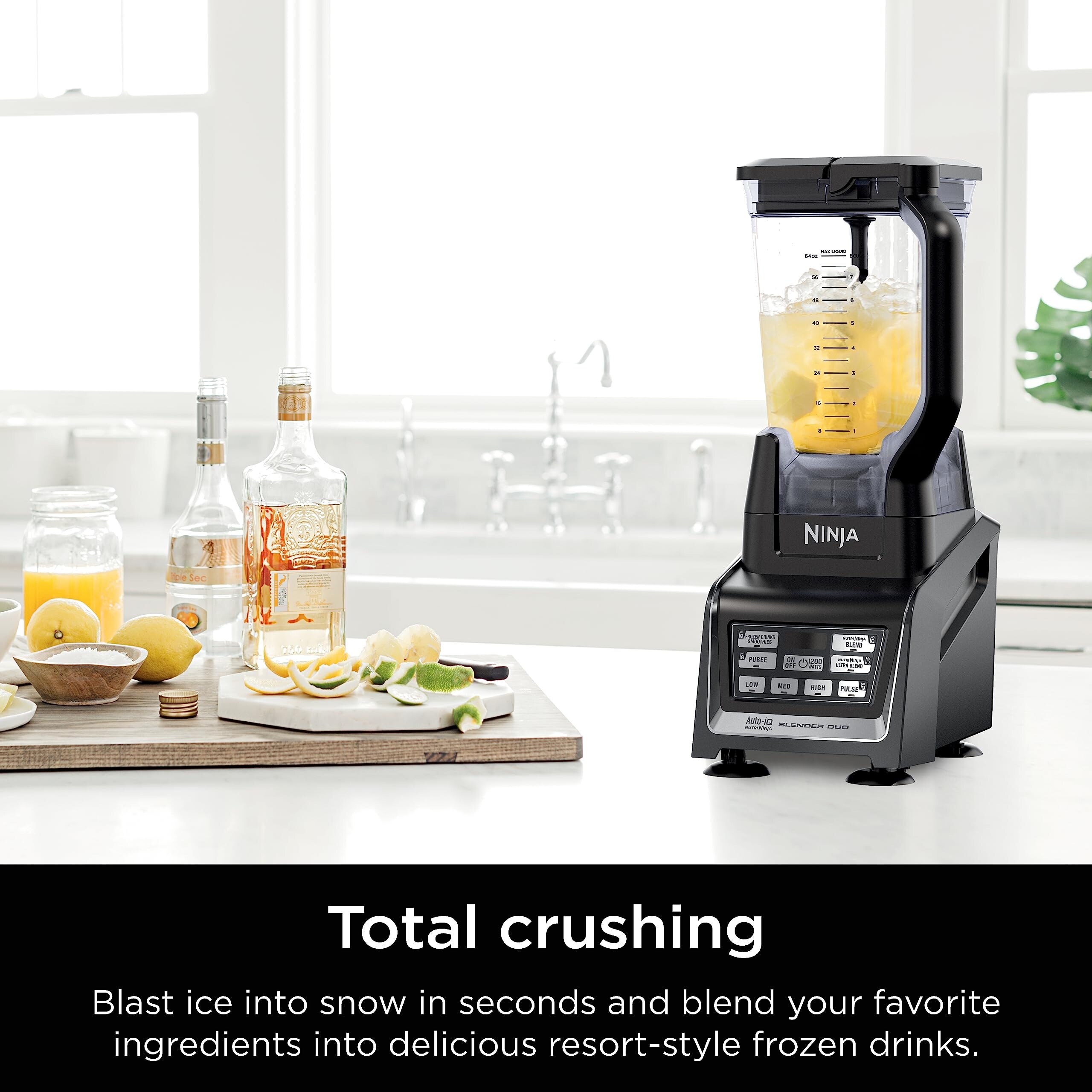 BL642 Nutri Ninja Personal Countertop Blender with 1200W Auto iQ Base 72 oz. Pitcher and Cups with Spout Lids For Smoothies Bed Bath Beyond 40131832