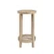 Martha Stewart Harley Reclaimed Wheat Round Accent Table - Bed Bath ...