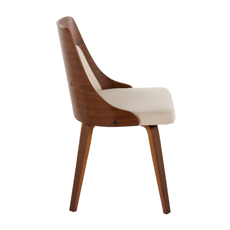 Carson Carrington Vallemala Mid-Century Modern Chair with Bent Wood Legs (Set of 2)