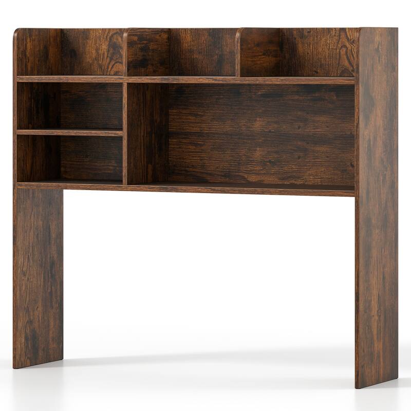 Gymax 3-Tier Desktop Bookshelf w/ 6 Shelves Desk Organizer for