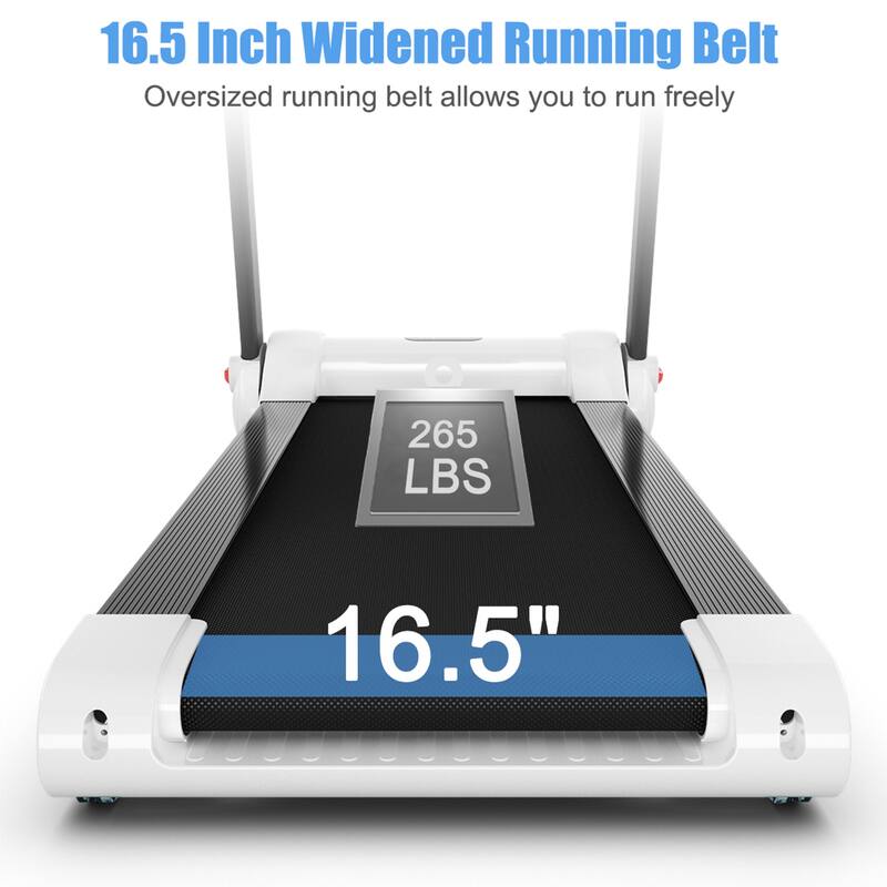 Gymax Folding 2.25HP Electric Treadmill Running Machine w/ LED Display