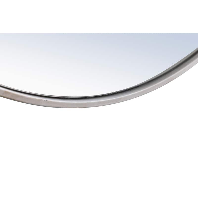 Strick & Bolton Patti Metal 24-inch Round Mirror with Decorative Hook