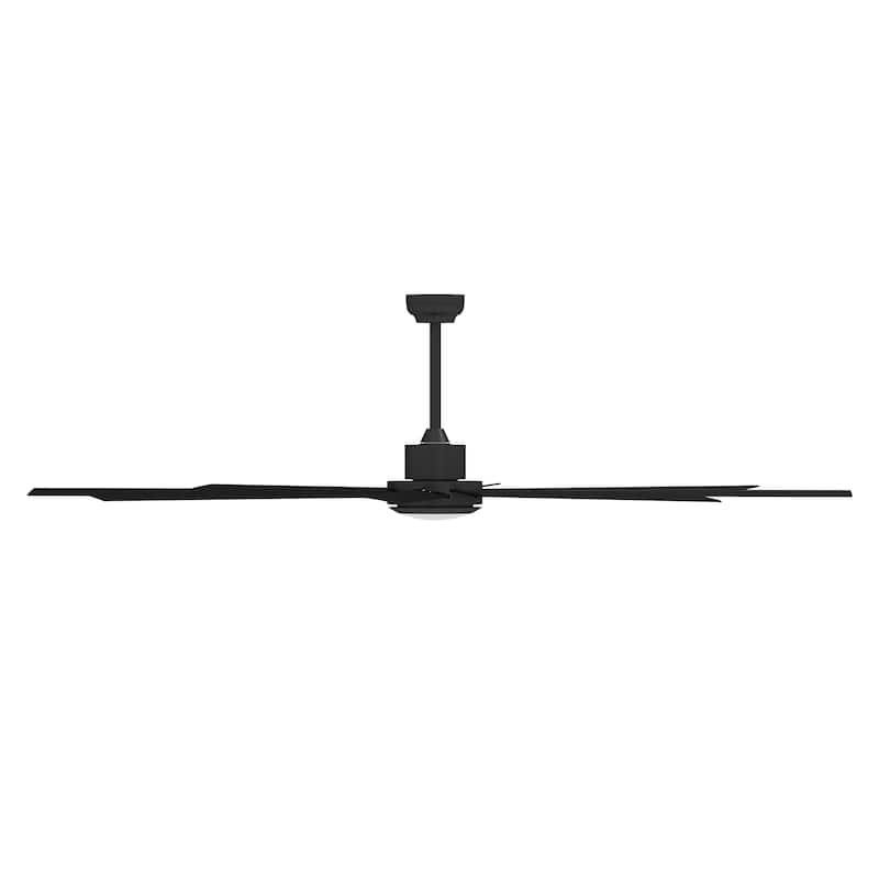 84 Inch 8 Blade Ceiling Fan with Light Remote and Quiet DC Motor - 84 Inches