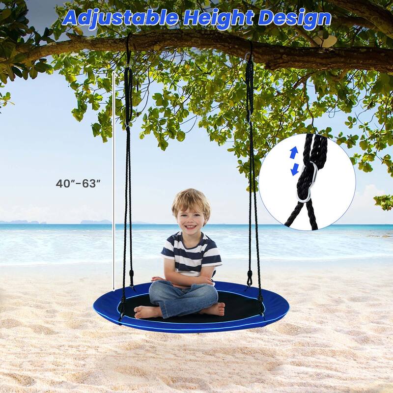 Costway 40'' Saucer Tree Swing 660 LBS for Kids Adults Outdoor with - See Details