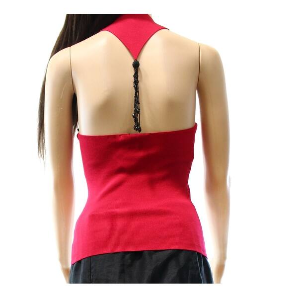 Shop Lillie Rubin New Red Women S Xs Halter Embellished Tank Cami