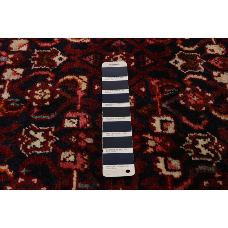 ECARPETGALLERY Hand-knotted Andelz Navy Wool Rug - 3'8 x 10'3