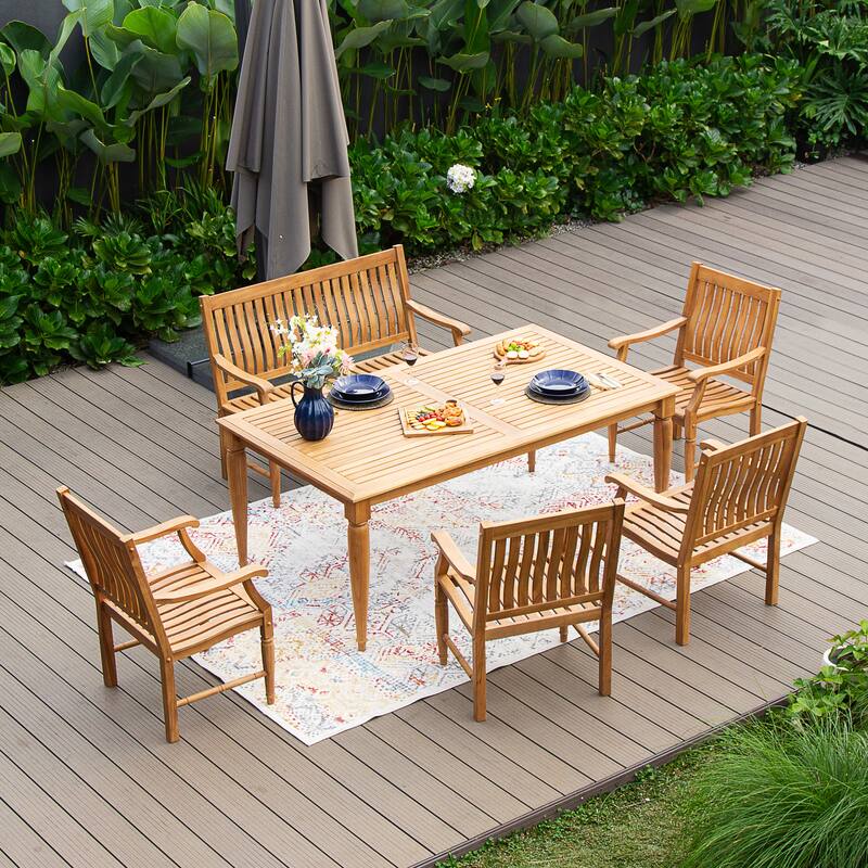 Cambridge Casual Ventura Teak Outdoor Rectangular Dining Table