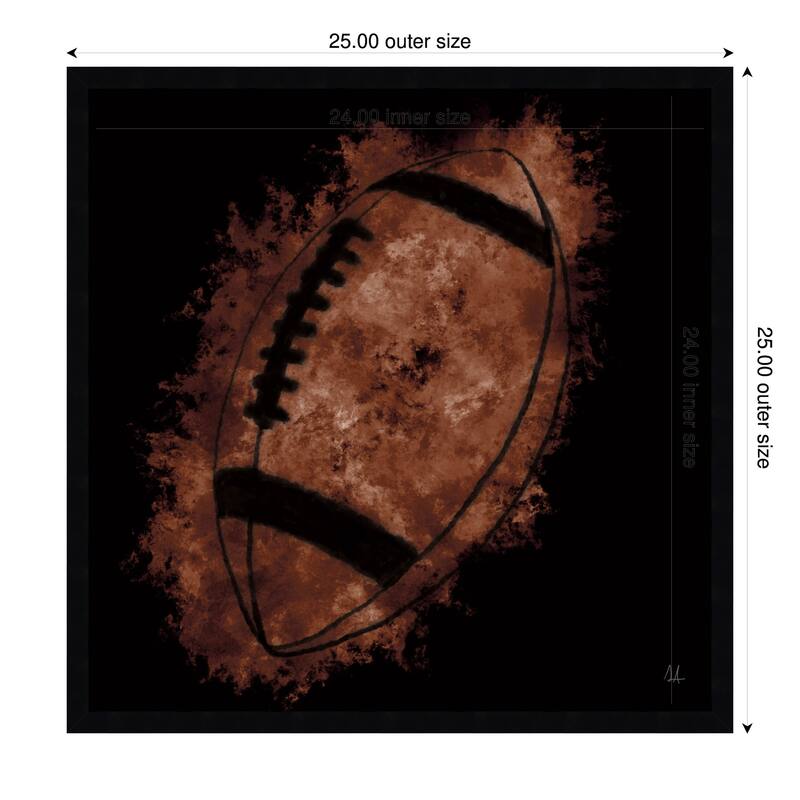 Amanti Art Framed Fabric Pinboard Let the Games Begin III by Sarah Adams Printed Bulletin Board - Board Size 24 x 24