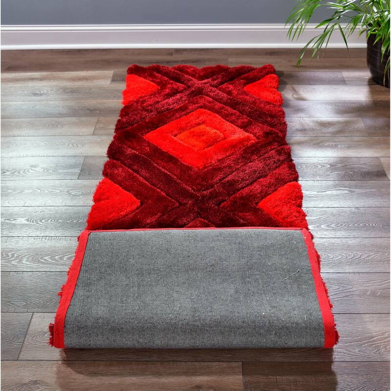 Mateos Collection Red Area Rug