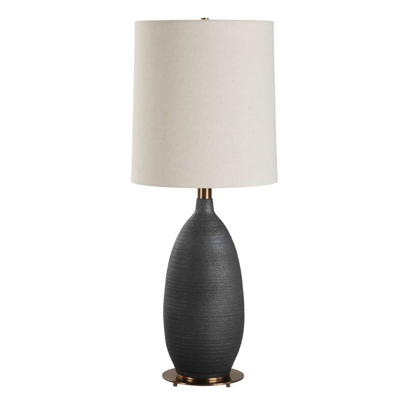 Uttermost Bower Matt Black Table Lamp - N/A