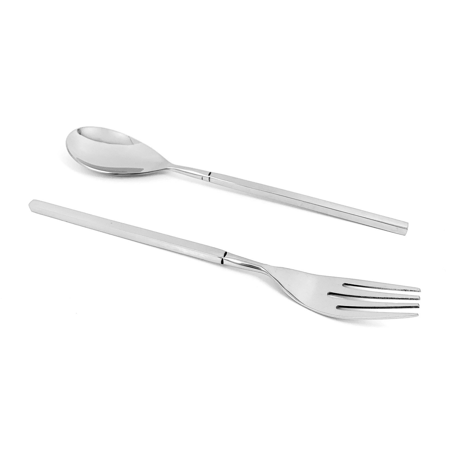 Vibhsa Stainless Steel Dinner Fork and Dinner Spoon Set of 12 pieces