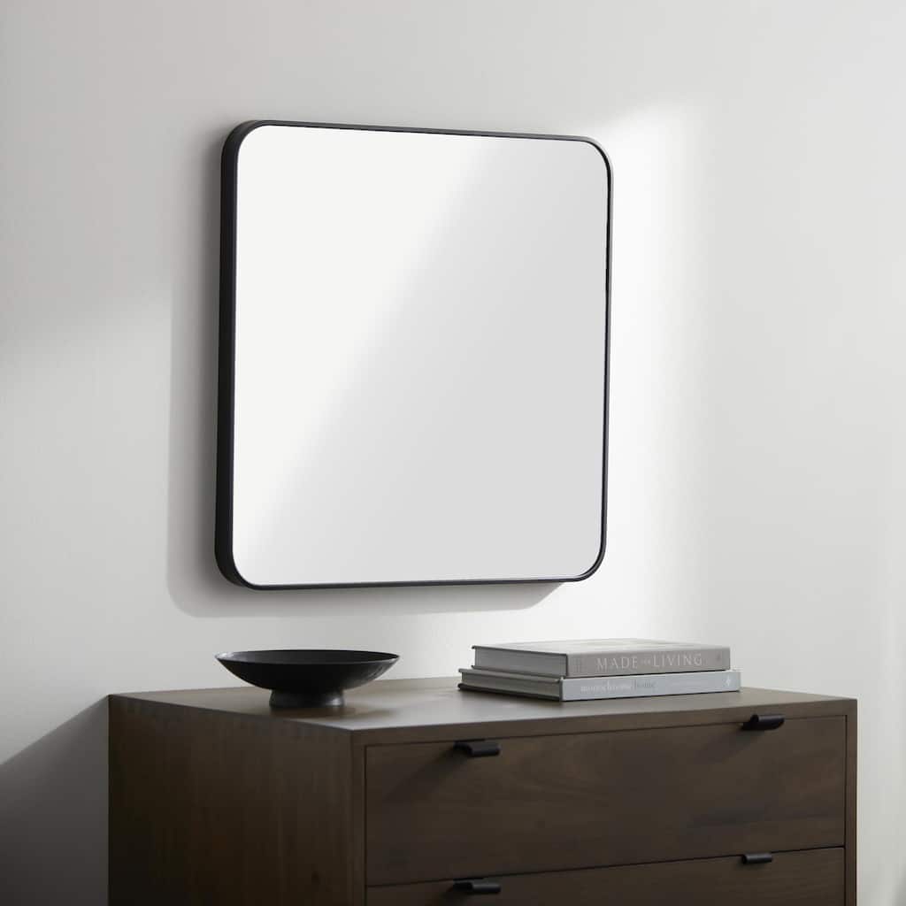 Livabliss Aranya Modern Aluminum Square Accent Mirror