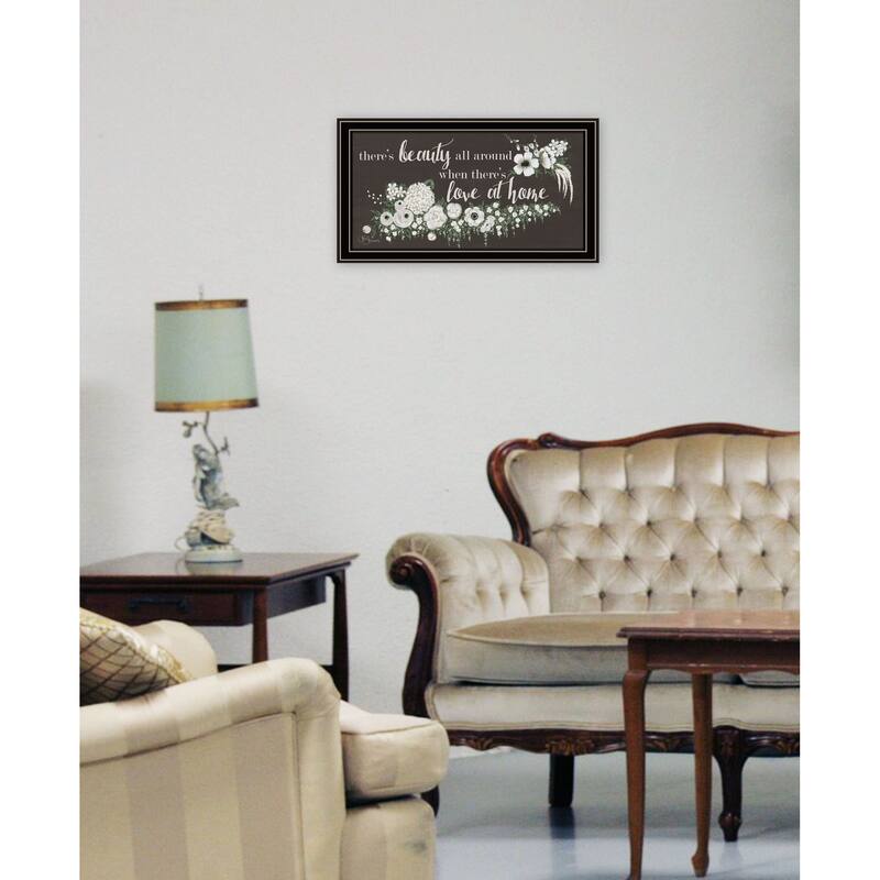 TrendyDecor4U Contemporary "Love At Home" Framed Print Wall Art