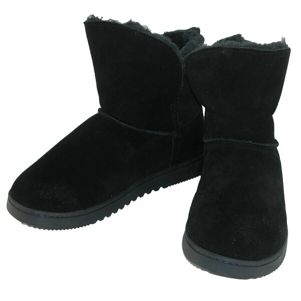 black bootie slippers women's
