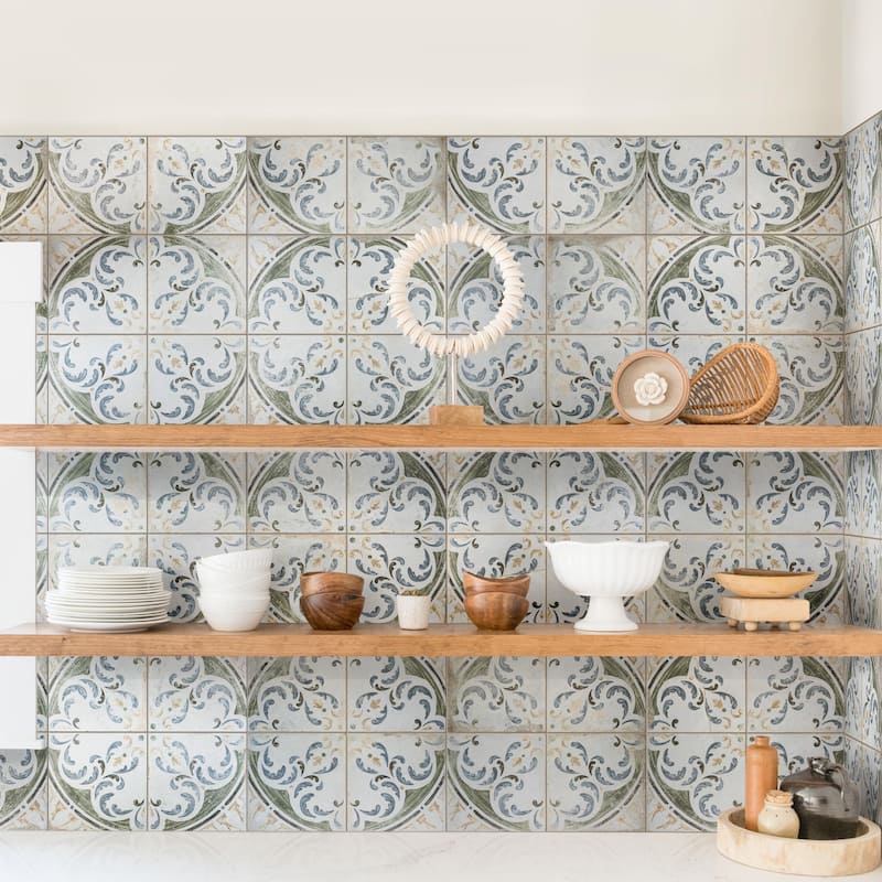 Merola Tile Kings Porto Amaral 17-5/8" x 17-5/8" Ceramic Floor and Wall Tile