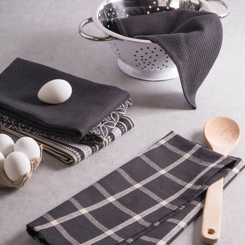 DII Assorted Kitchen Dishtowel & Dishcloths (Set of 5)