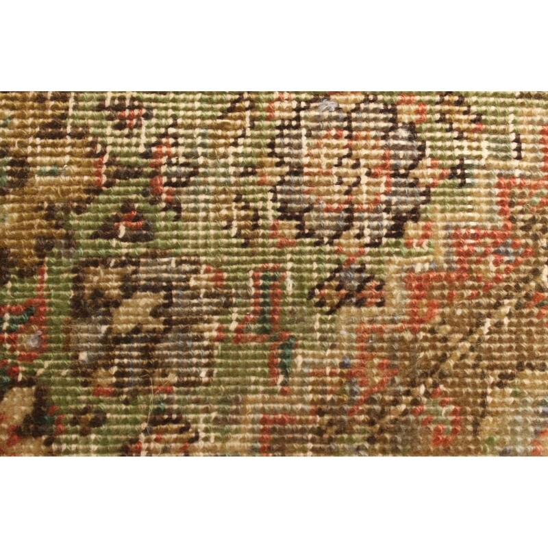 ECARPETGALLERY Hand-knotted Antalya Vintage Light Green Wool Rug - 4'8 x 7'7