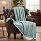 preview thumbnail 23 of 39, Chanasya Cable Knit Throw Blanket With Reversible Sherpa 50 x 65 Inches - Mint