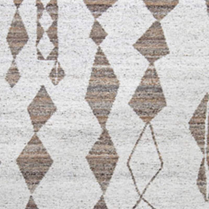 Betty 10 x 14 Area Rug, Geometric Pattern, Beige Brown Polyester, Cotton - 10 x 14