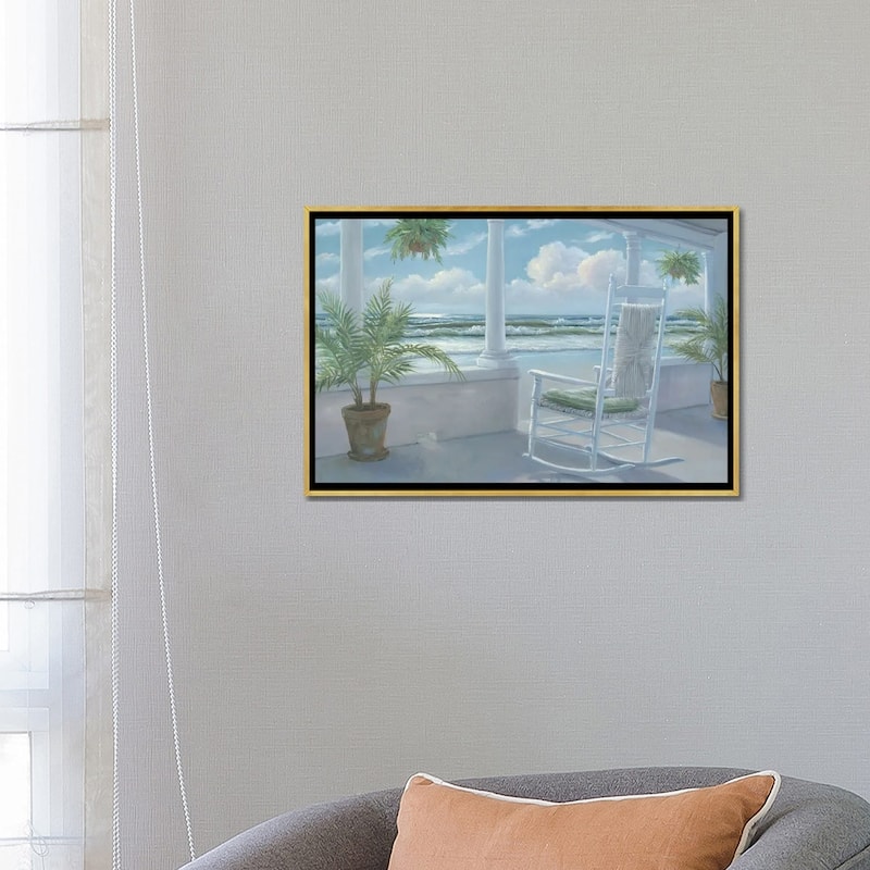 iCanvas "Coastal Porch I" by Georgia Janisse Framed Canvas Print