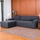 preview thumbnail 31 of 79, Subrtex 2-Piece L Shape Sofa Cover Stretch Sectional Left Chaise Cover