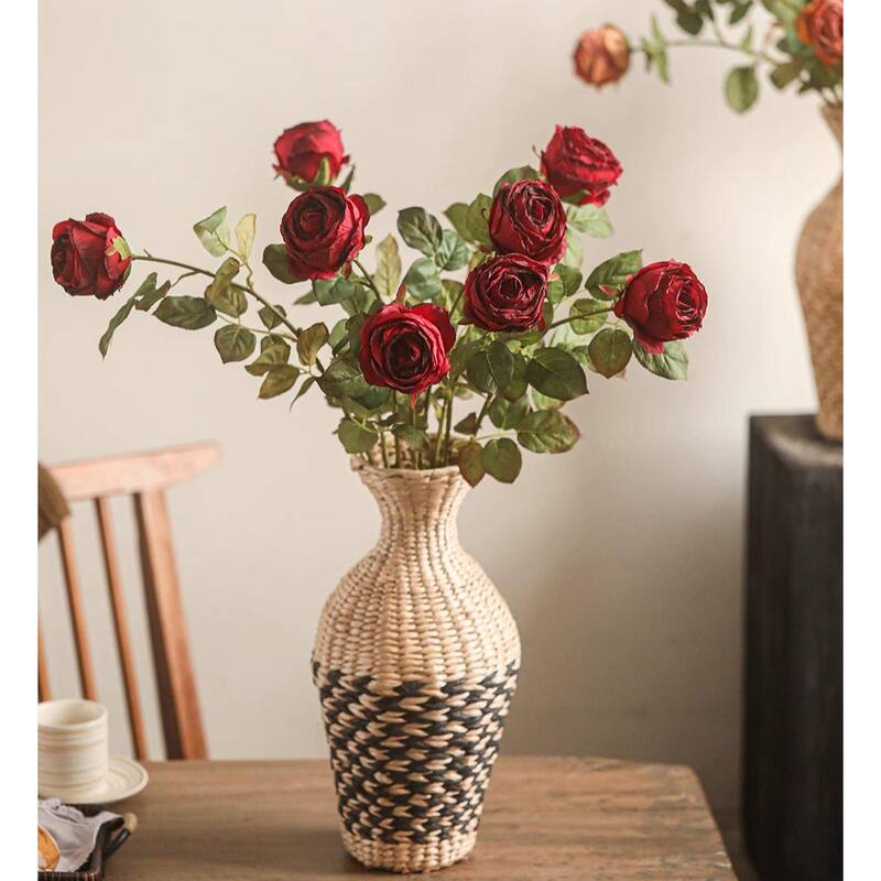 RusticReach Artificial Single Rose Stem 28.7" Tall