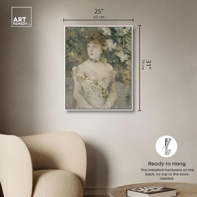 Young Girl in a Ball Gown Canvas by Art Remedy
