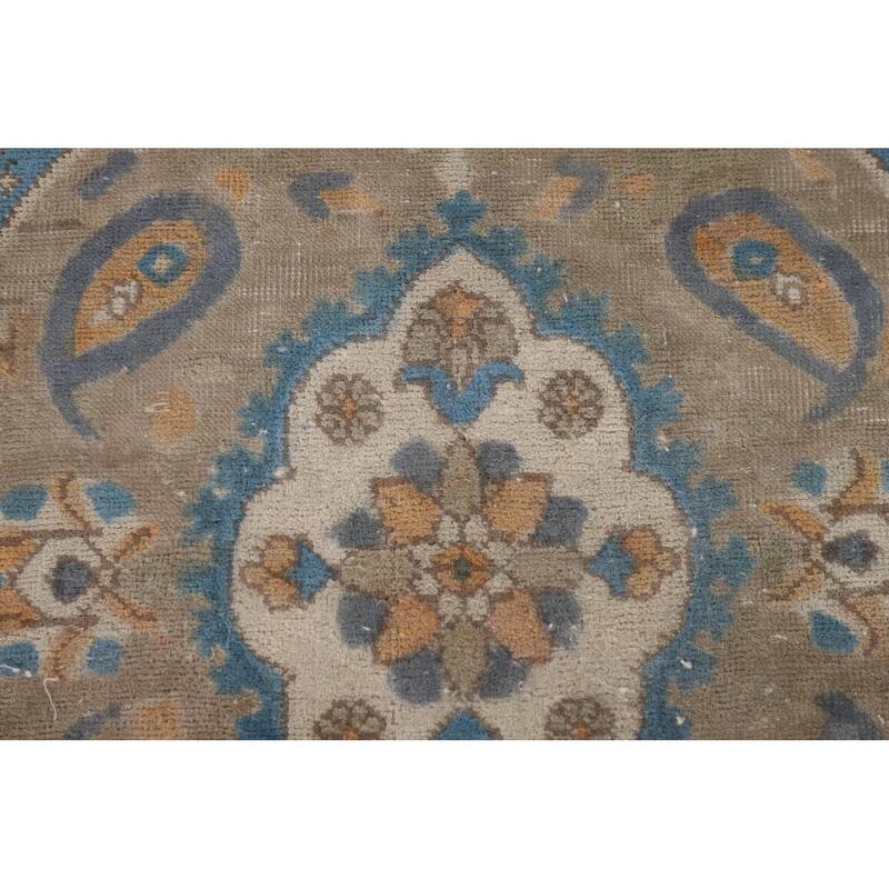 Tabriz Persian Vintage Rug Hand-Knotted Wool Carpet - 6'6"x 9'6"