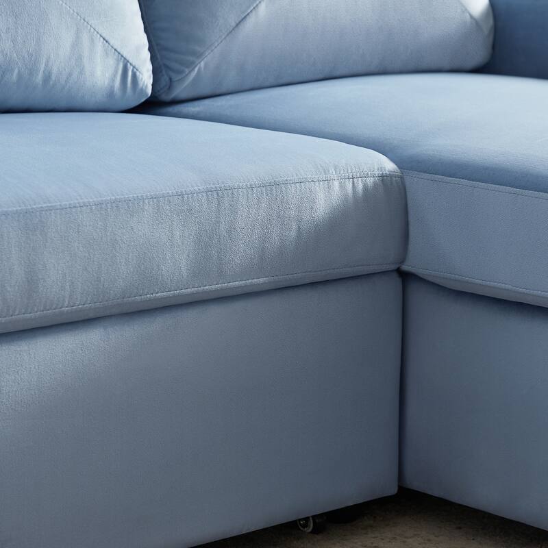 83" L-Shape Sectional Sofa with Storage Chaise