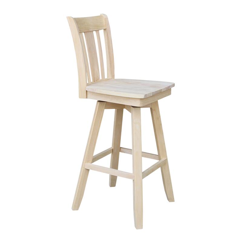 San Remo Solid Wood Swivel Stool