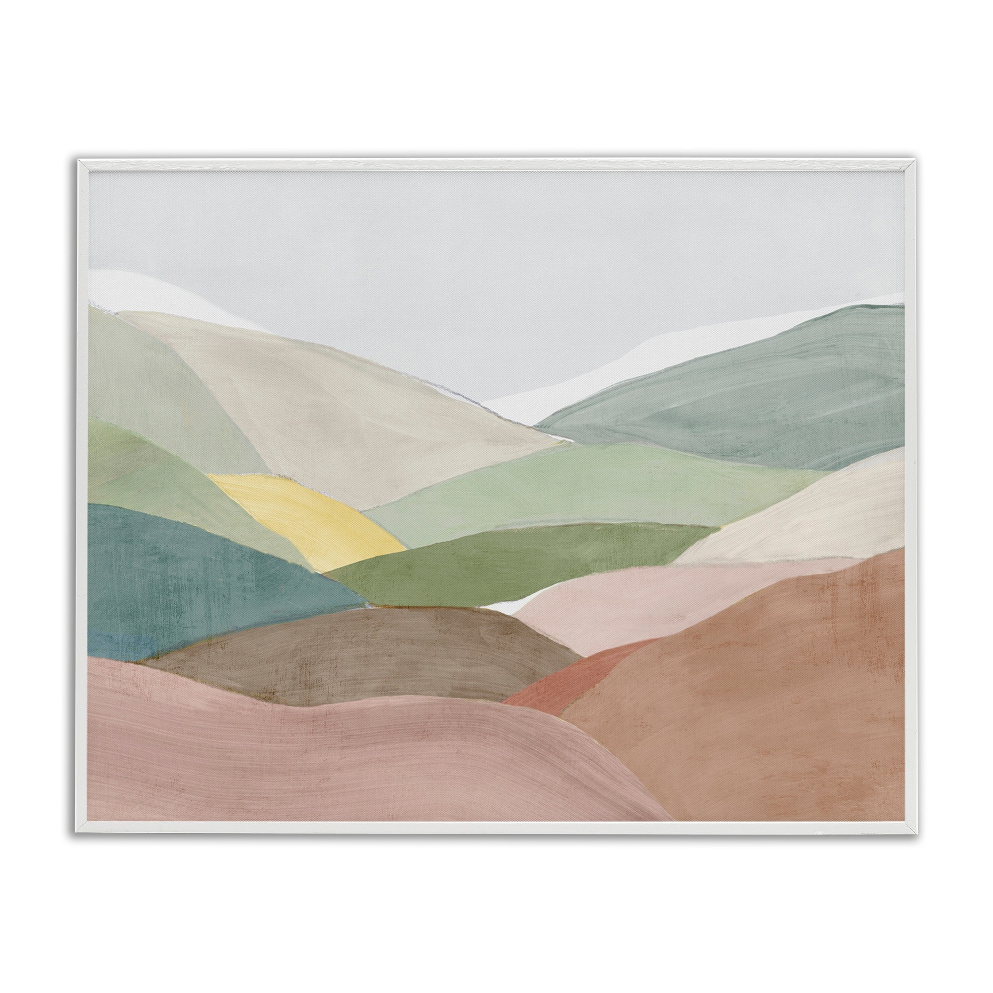 Stupell Soft Rolling Hills Framed Giclee Art Design By Ian C.