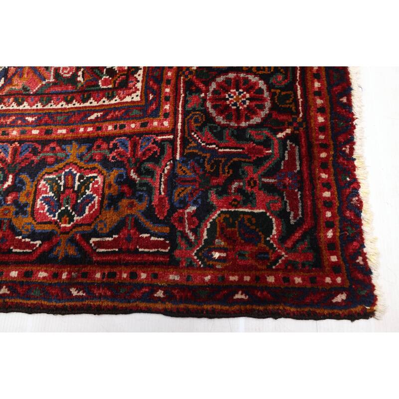 ECARPETGALLERY Hand-knotted Sarabi Dark Red Wool Rug - 6'9 x 9'6