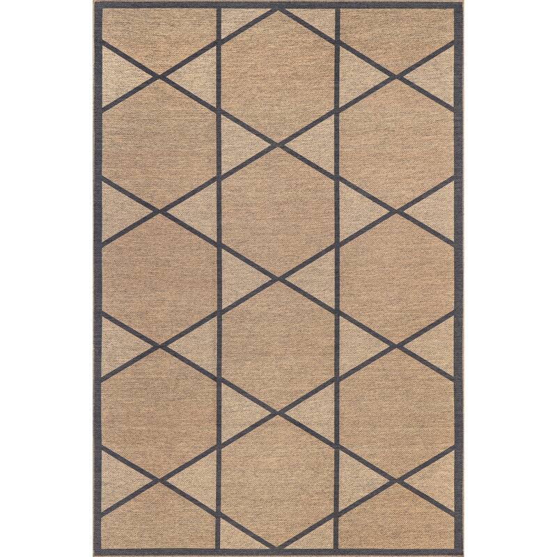 Nuloom Runa SuperiorWash Lattice Easy-Jute Machine Washable Area Rug