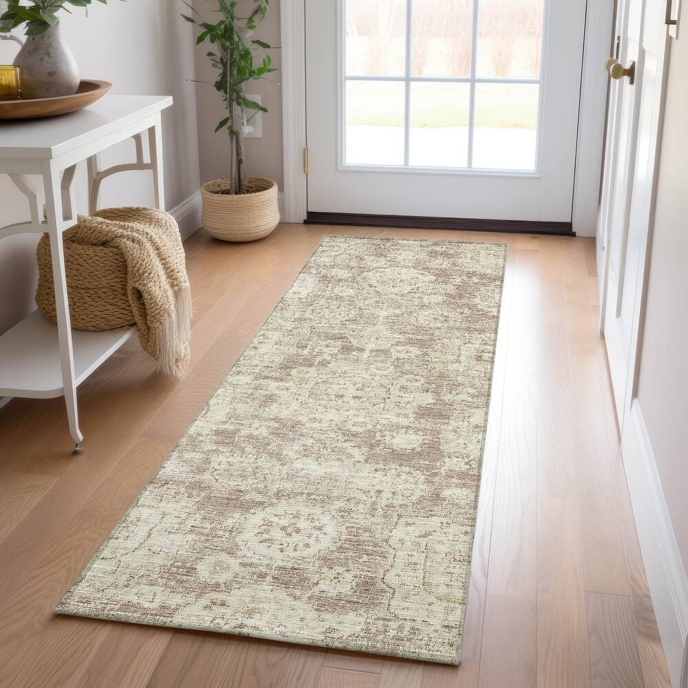 Machine Washable Indoor/ Outdoor Chantille Persian Vintage Rug